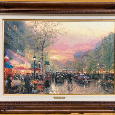 Thomas Kinkade "Paris, City of Lights" limited edition print