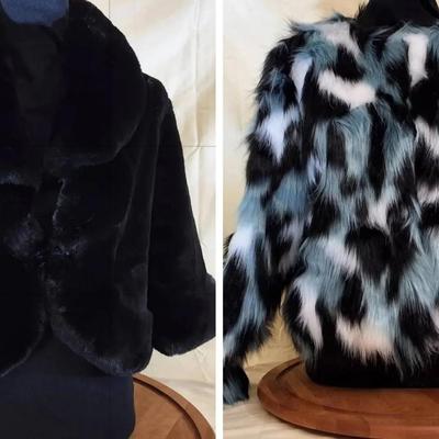 Lot Of Two Faux Fur Jackets