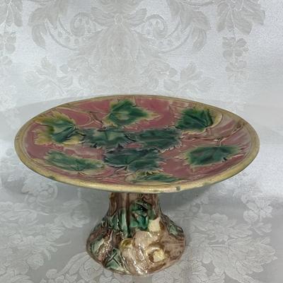 19th Century Majolica Compote