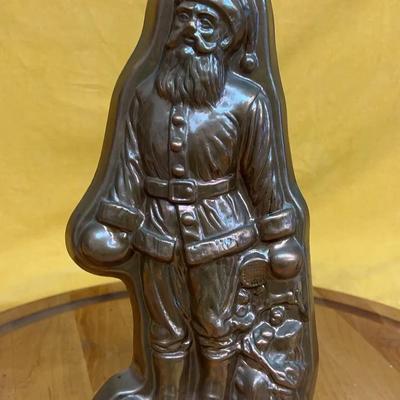 Antique Birth-Gramm Swiss copper Santa Claus chocolate mold