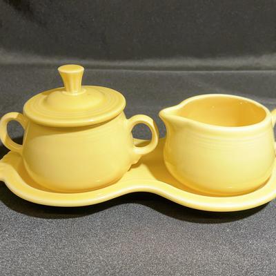 Vintage Fiestaware Cream and Sugar set