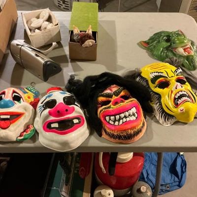 Sale Photo Thumbnail #139: Vintage Halloween masks