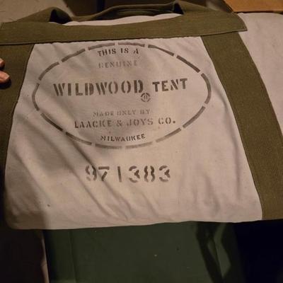 Sale Photo Thumbnail #166: Vintage canvas tent