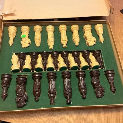 Sale Photo Thumbnail #96: E.M. Lowe chess set