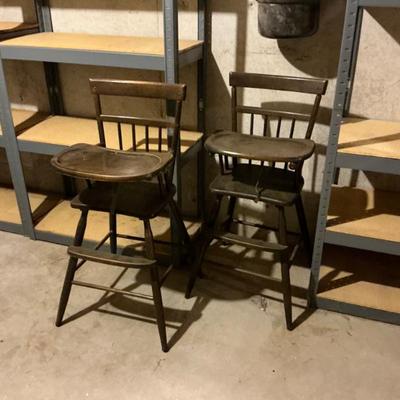 Sale Photo Thumbnail #132: Vintage high chairs