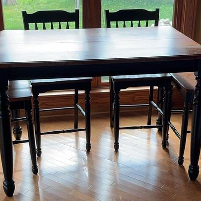 Counter-Height Dining Table Set with 4 Chairs
