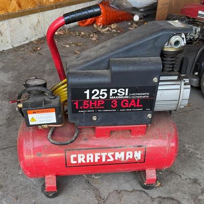 Craftsman 3 Gallon/1.5 HP Air Compressor 
