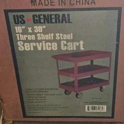 US General Steel Serving Cart - New in Box