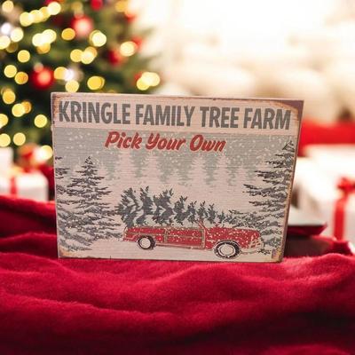 Small Farmhouse Christmas Tree Sign 