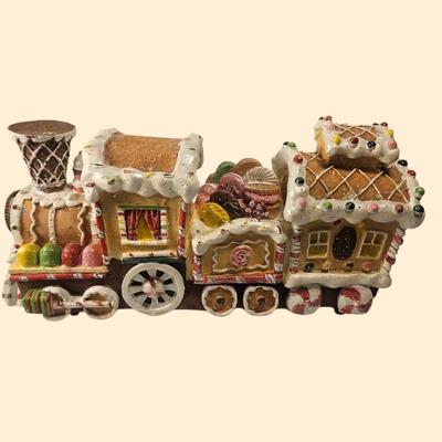 Gingerbread House Christmas Train Decoration