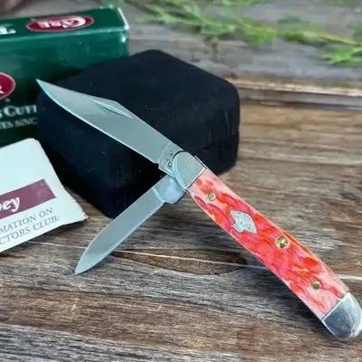 Case XX 6220 SS Peanut – Salmon Jigged Bone – Item 06267 – Stainless – With Box