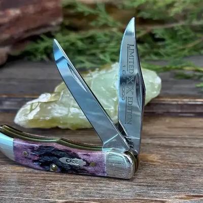 Case XX 14074 TH62165 SS Hunter Trapper – Limited Edition Cabernet Bone – Stainless – With Box