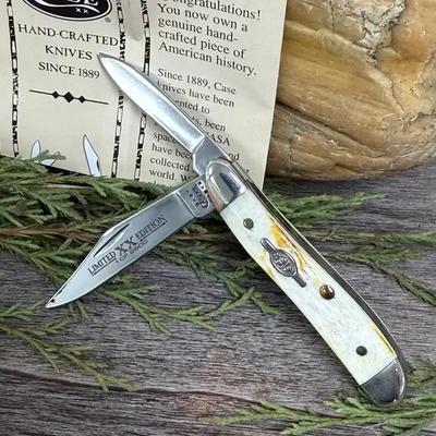 Case XX 6220SS “Peanut” Knife – Burnt White Bone (2001) w/ Box