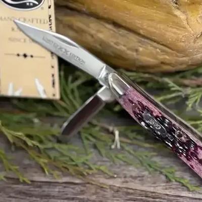 Case XX 6220 “Peanut” Knife – Limited Edition Cabernet Bone (2003) w/ Box