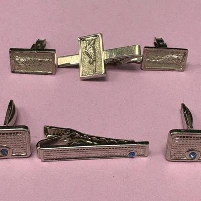 Cufflink and Tie Clip Sets