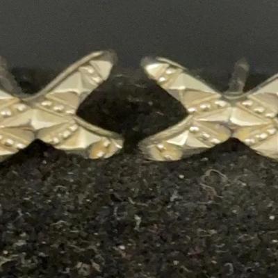 White Gold 14K Post Earrings 