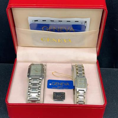 Geneva His & Hers Watches In Original Box