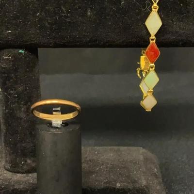 Yellow Gold 14k Bracelet , Ring & Pendant