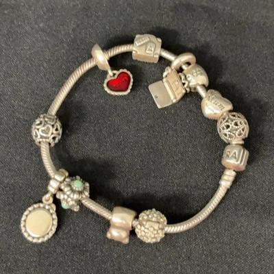Sterling Pandora Bracelet 