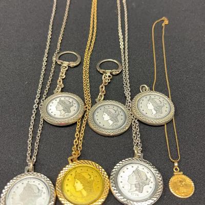 Commemorative 1776 $20 Coin Replica Pendants , Keychains  and More