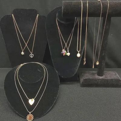 Goldtone Small Pendant Necklaces #1