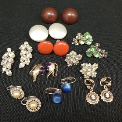 Vintage Clip & Screw Back Earrings