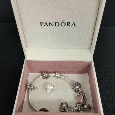 Sterling Pandora Christmas Bracelet