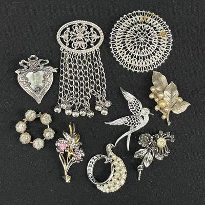 Silvertone Fashion Pins
