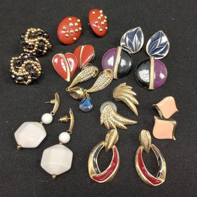 Goldtone Post Earrings #1