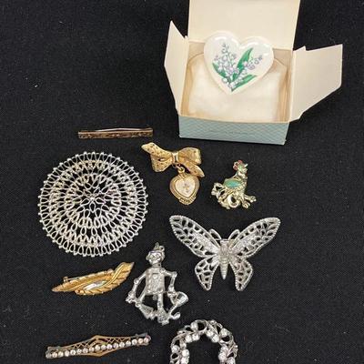 Silvertone & Goldtone Fashion Pins
