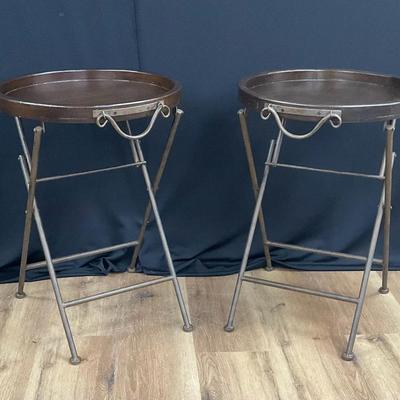 Wood Top End Tables 