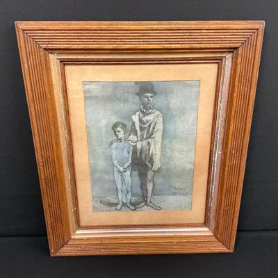 Vintage Framed Print Of “Two Saltimbanques”