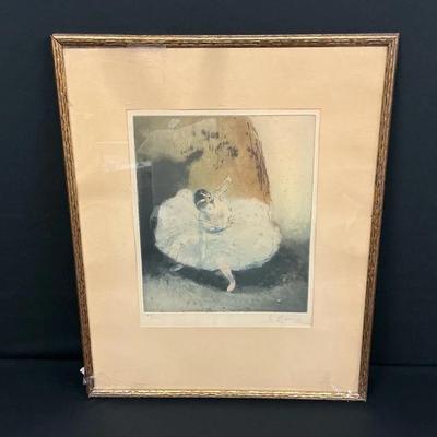 Vintage Framed Print “La Pirouette”