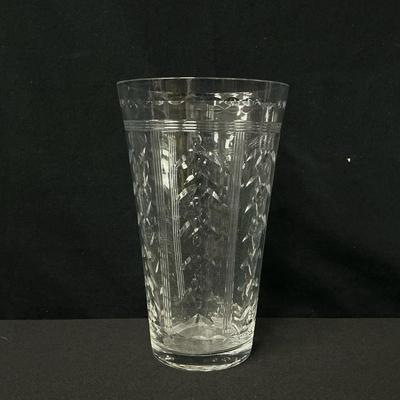 Cut Glass Vase 