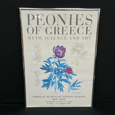 Framed Poster “Peonies Of Greece: Myth, Science And Art”
