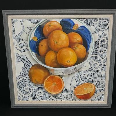 Oranges In A Basket Painting