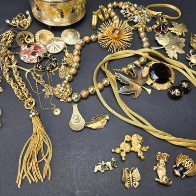 Vintage Lisner, Sarah Coventry, Goldette & More Costume Jewelry 
