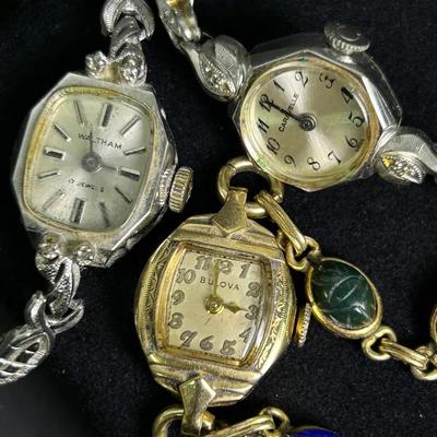 Vintage Ladies Watches - Bulova, Waltham, & Caravelle 