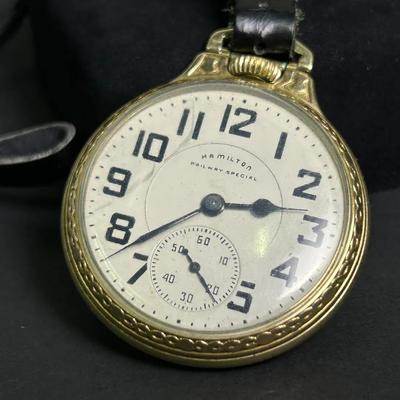 Hamilton 992B 21 Jewel Railway Special Pocket Watch - 10K Gold Filled