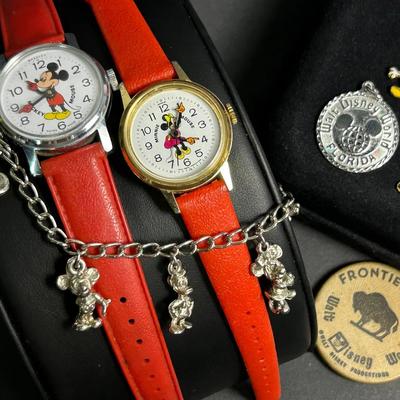 Bradley Mickey & Minnie Mouse Watches, Vintage Disney Charm Bracelet & More