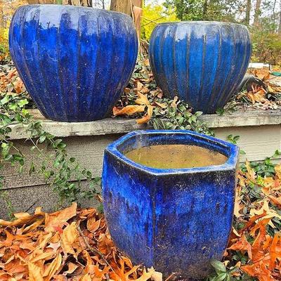 Blue Planters (3)