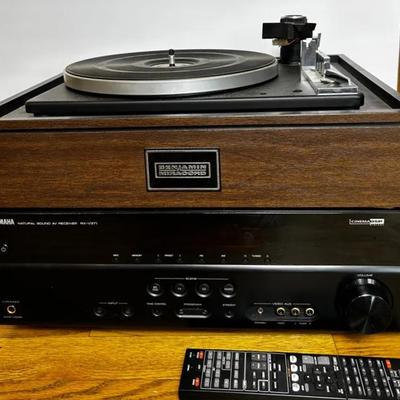 Vintage ELAC Benjamin Miracord 620U Turntable &  Yamaha AV Receiver RX-V371