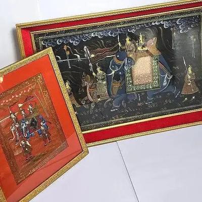 Mughal-Style Paintings - Framed 17x14” & 20x29”