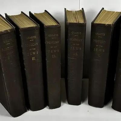 “Popular History Of The Jews” By H Graetz - Third Edition 1926, Volumes I-VI