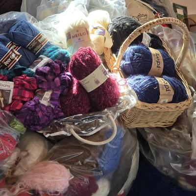 Knitters Stash: Mountain Of Yarn Skiens, Needles, Markers