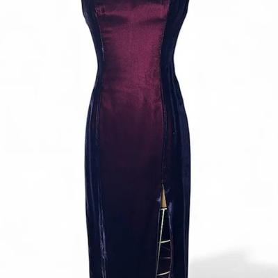 Vintage Formal Velvet Dress - Size 6/8