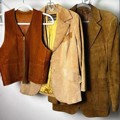 Vintage Split End Ltd, Jos A Banks & More Suede Jackets & Vest 