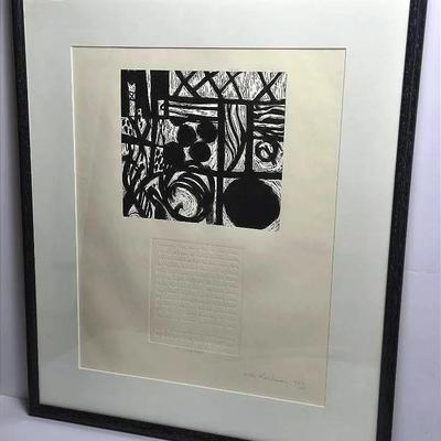Walter Feldman Signed & Numbered Print With Embossed Shakespeare Quote 