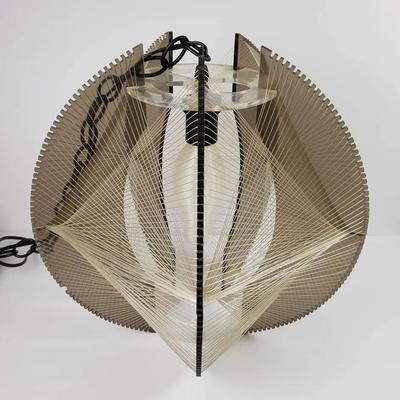MCM Geometric String Art Swag Lamp - 14”