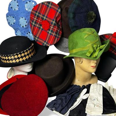 Vintage Frank Olive, Scala, Jane Morgan & More Hats & Gloves 